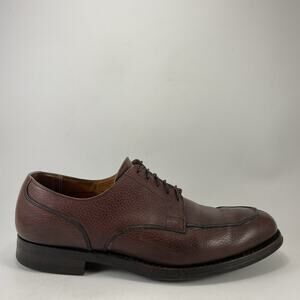 Peal & Co. Vintage Apron Toe Derby Dress Shoes Mens Size 10.5 D Brown, 9.5 UK